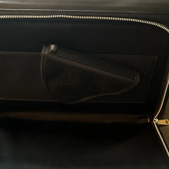 DVRH Tan Brown Black Women's Concealed Carry Leather Satchel w/Shoulder Strap - Picture 5 of 16